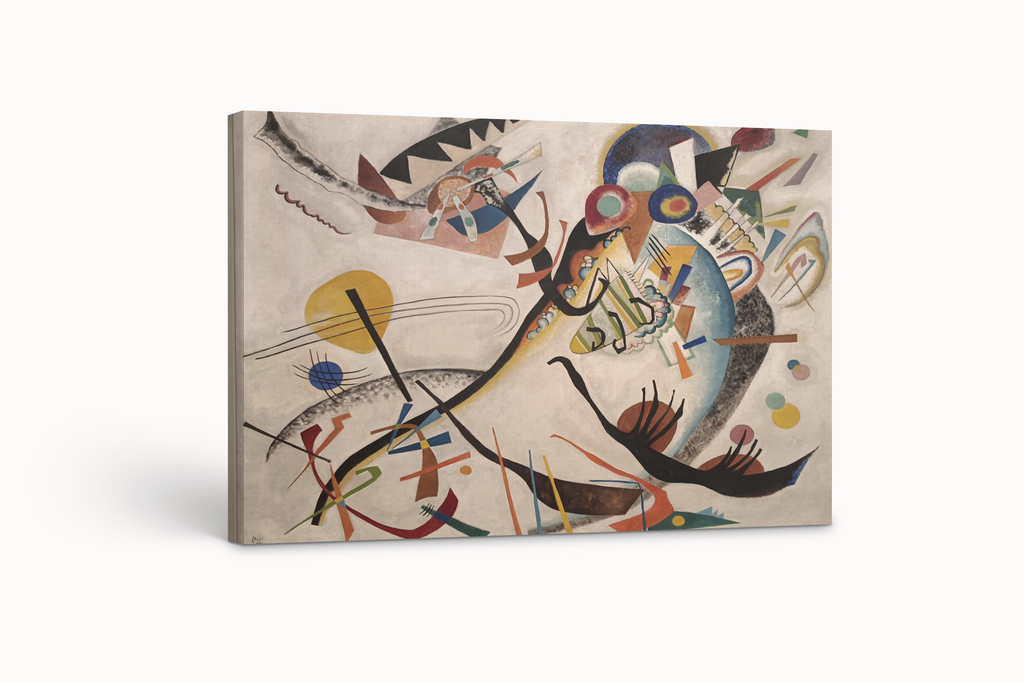Blue Segment - Wassily Kandinsky - 430g Premium Canvas (Gallery Quality)
