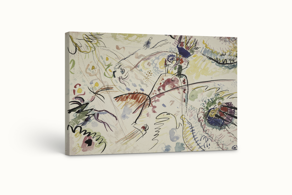 Study for Little Joys - Wassily Kandinsky - 430g Premium Canvas (Gallery Quality)