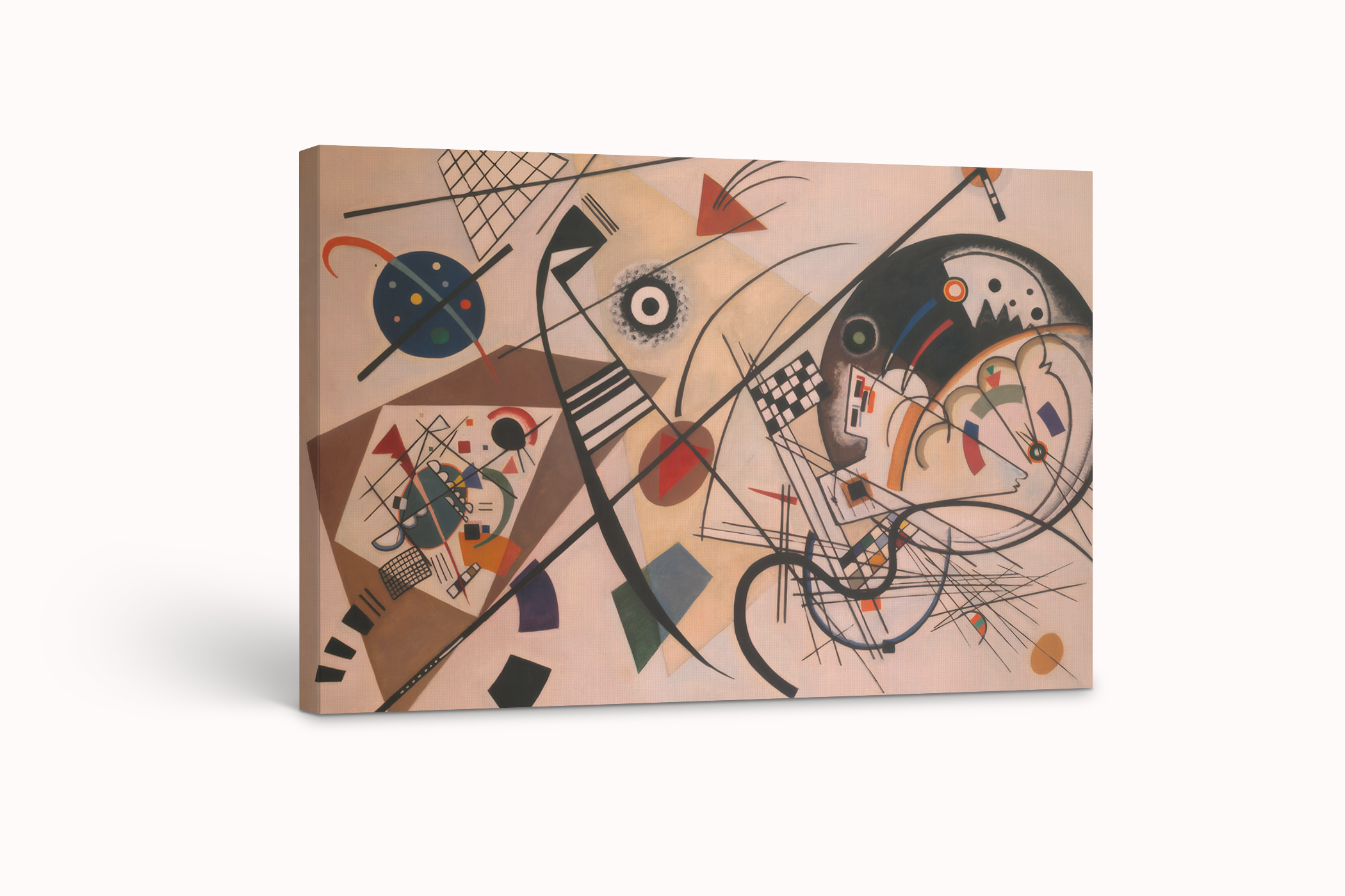 Linea Transversal - Wassily Kandinsky - Lienzo premium 430g (calidad de galeria)