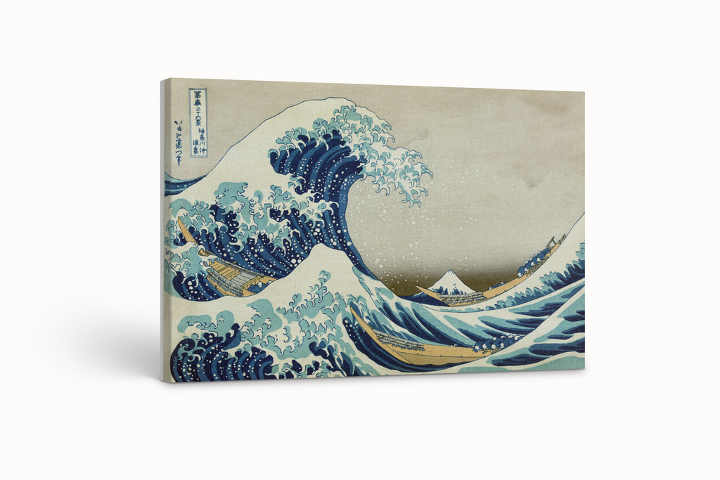 The Great Wave off Kanagawa - Katsushika Hokusai - Premium Canvas 430g (gallery quality)