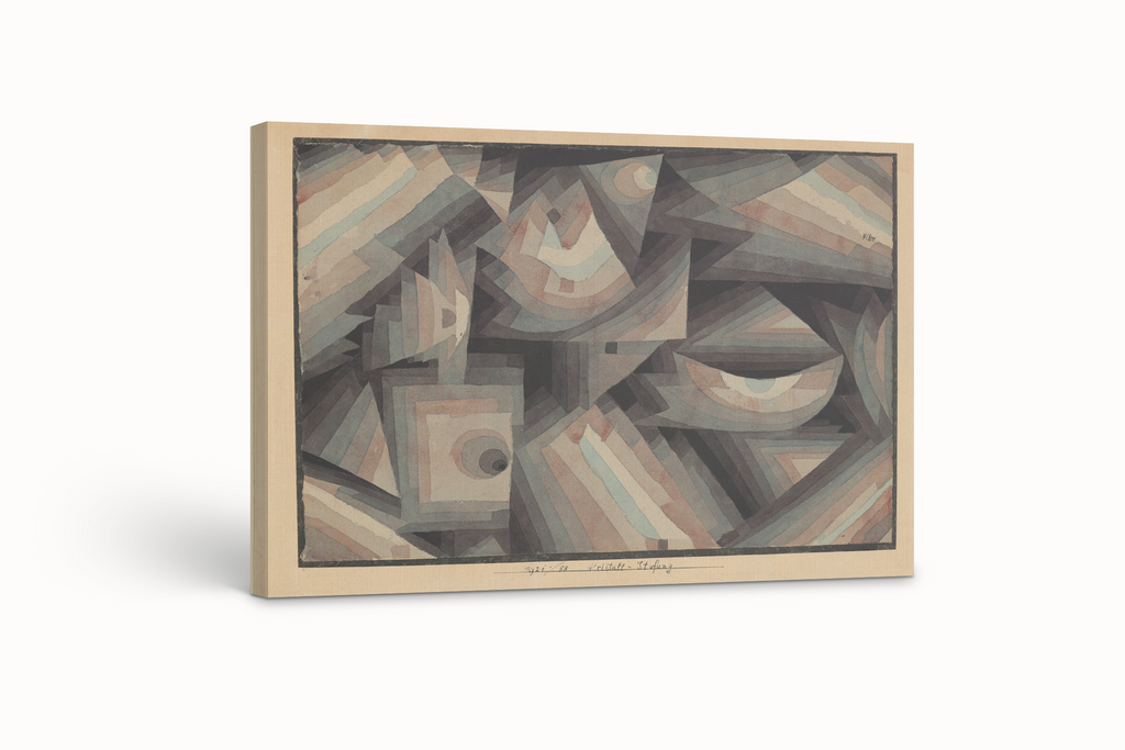 Gradation of Crystal - Paul Klee - Premium Canvas 430g (gallery quality)