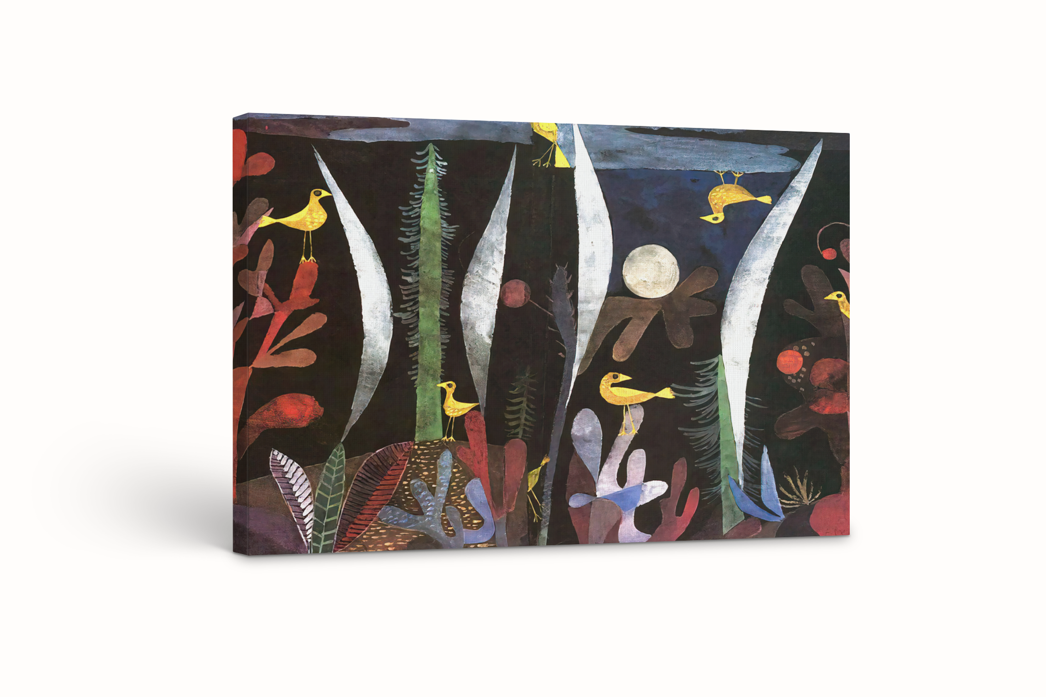 Paisaje con pajaros amarillos - Paul Klee - Lienzo premium 430g (calidad de galeria)