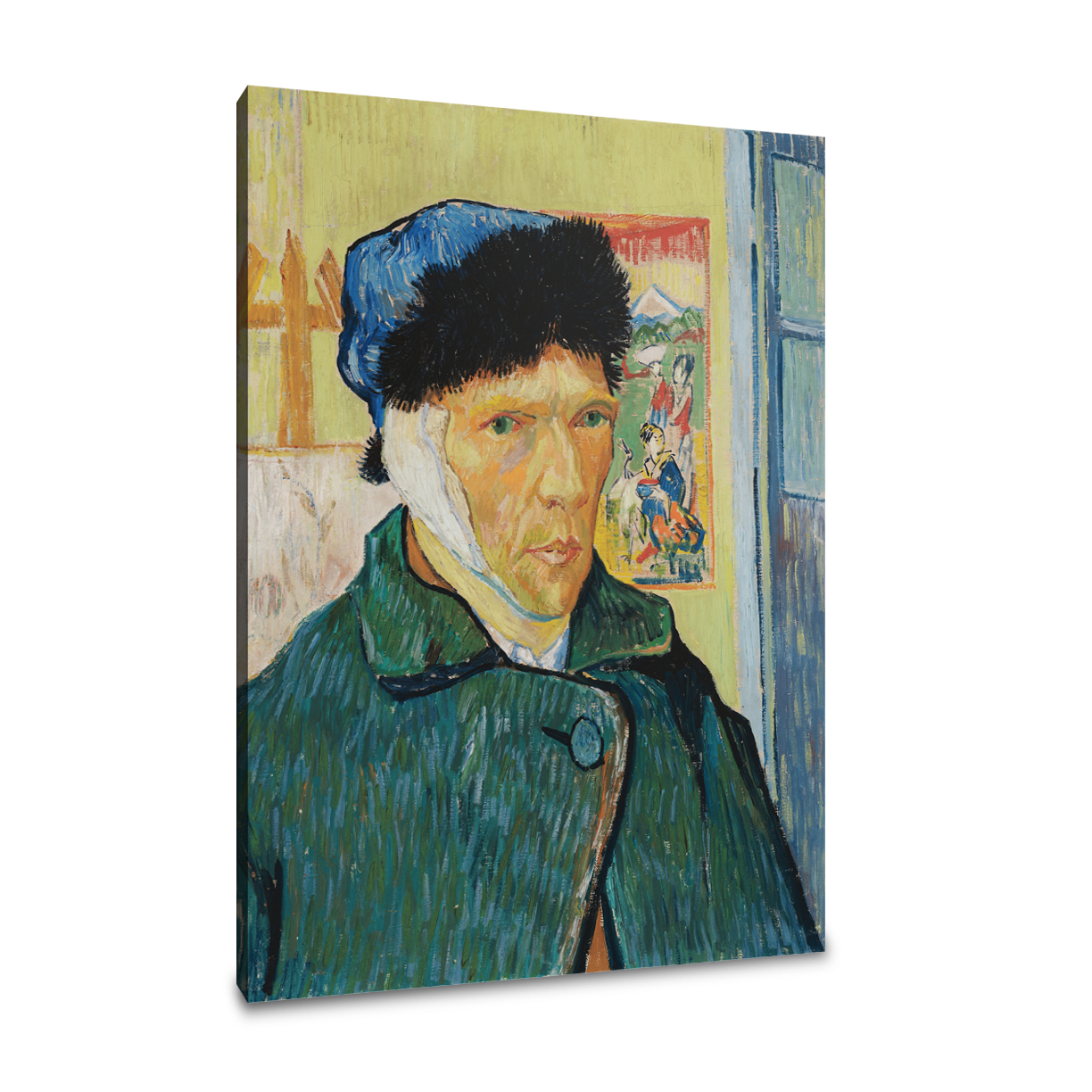 Autoretrato con la oreja bendada- Vincent Van Gogh - Lienzo premium 430g (calidad de galeria)