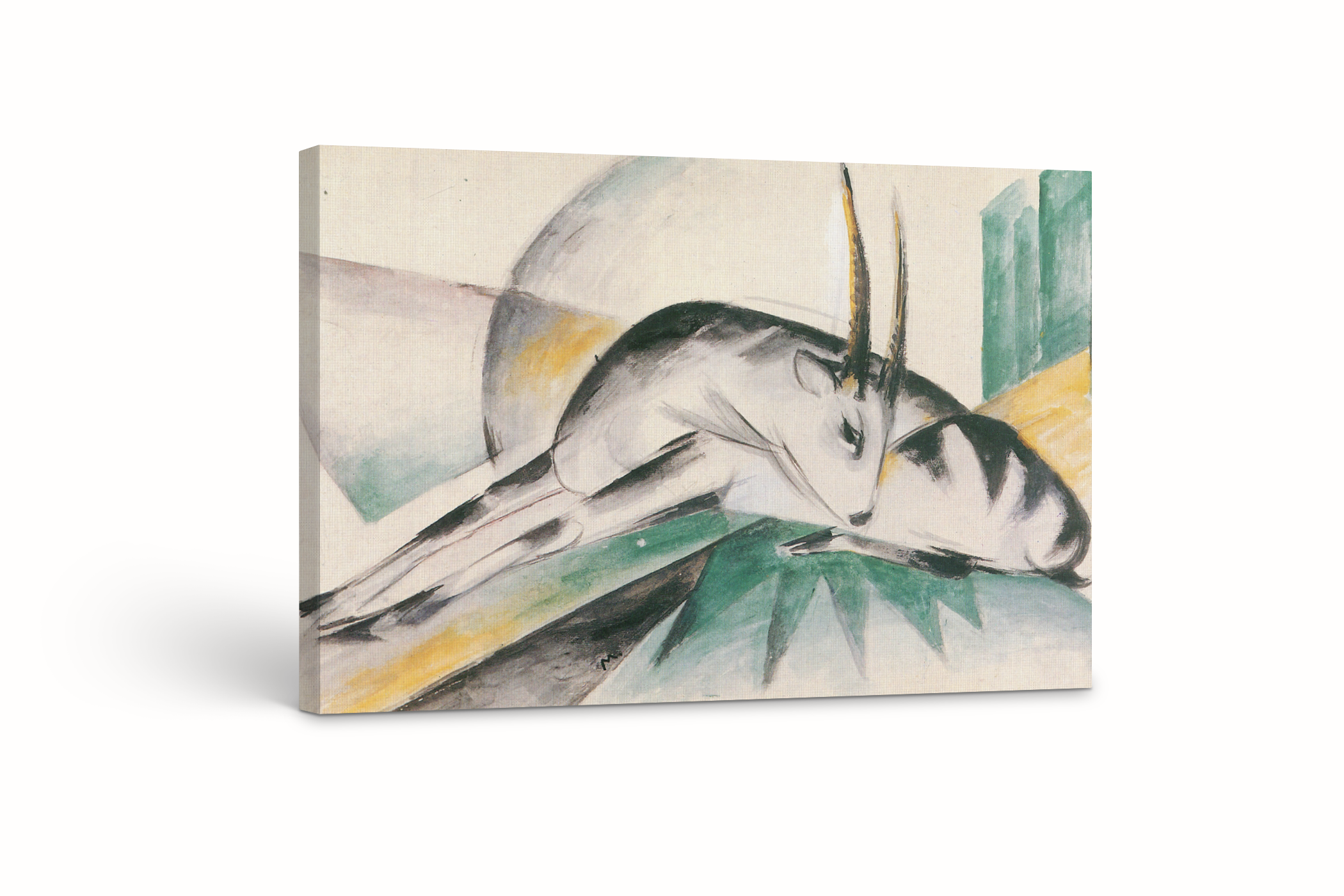 Gacelas - Franz Marc - Lienzo premium 430g (calidad de galeria)