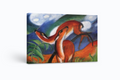 Ciervos rojos II - Franz Marc - Lienzo premium 430g (calidad de galeria)