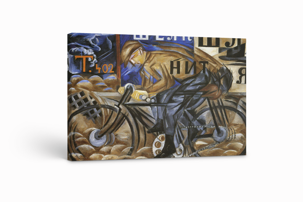 The Cyclist - Natalia Goncharova - Premium Canvas 430g (gallery quality)