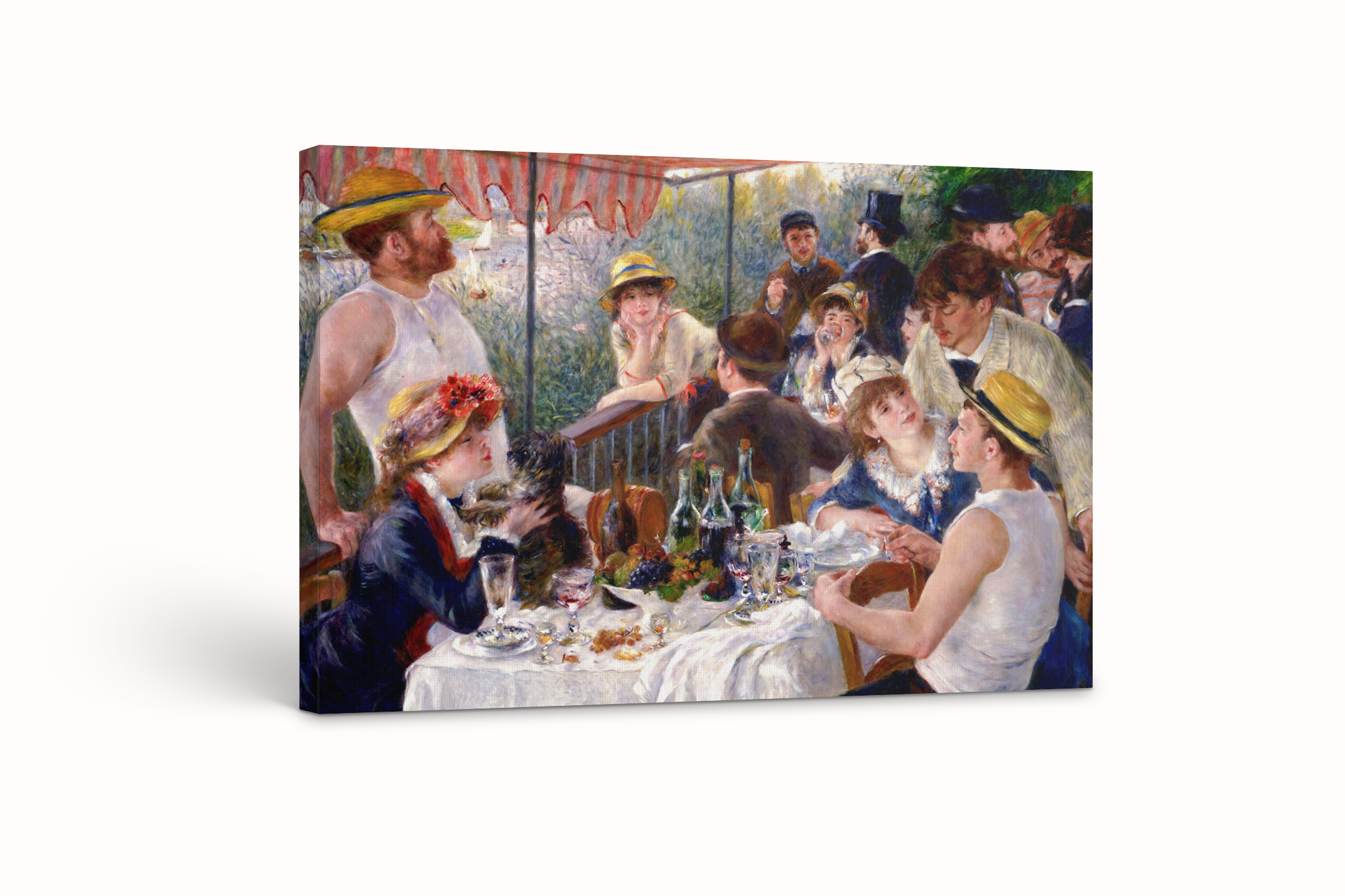 El almuerzo de los remeros - Pierre-Auguste Renoir - Lienzo premium 430g (calidad de galeria)