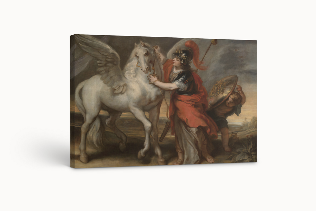 Athena and Pegasus - Theodoor van Thulden - Premium Canvas 430g (gallery quality)