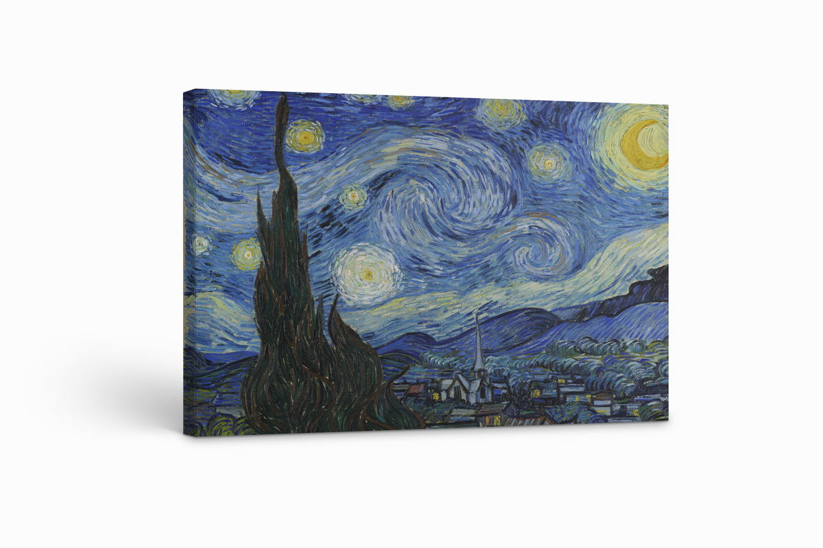 The Starry Night - Vincent Van Gogh - Premium 430g canvas (gallery quality)