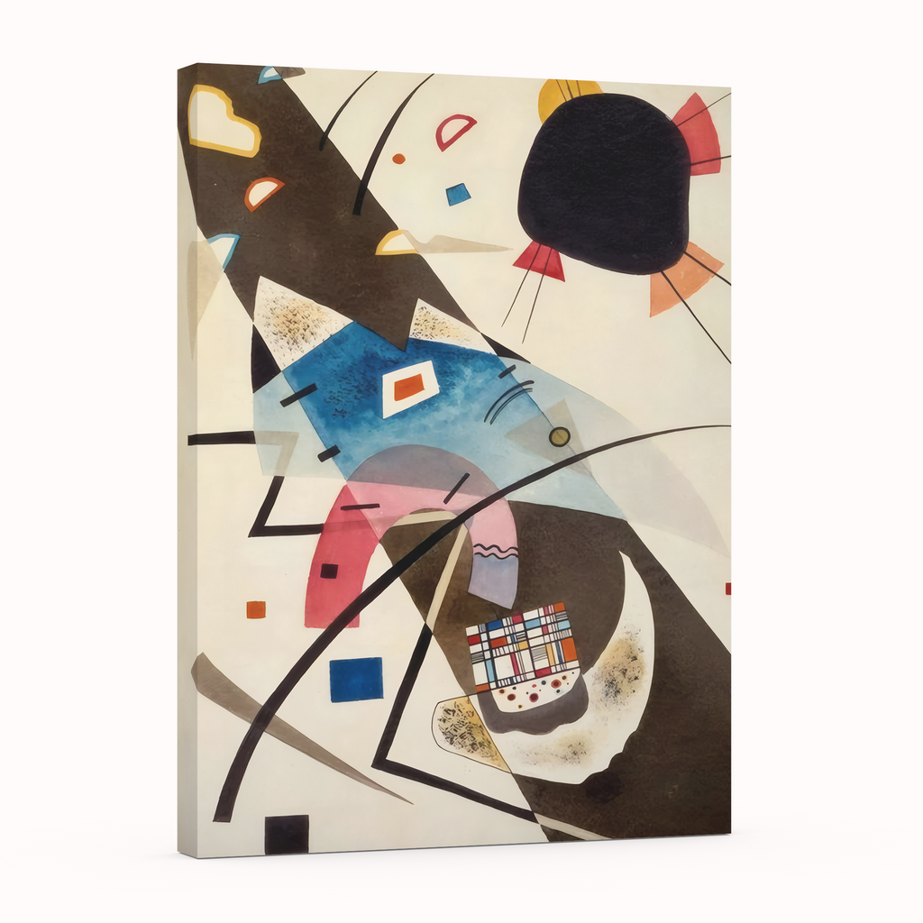 Two Black Spots - Wassily Kandinsky - Premium Canvas 430g (gallery quality)