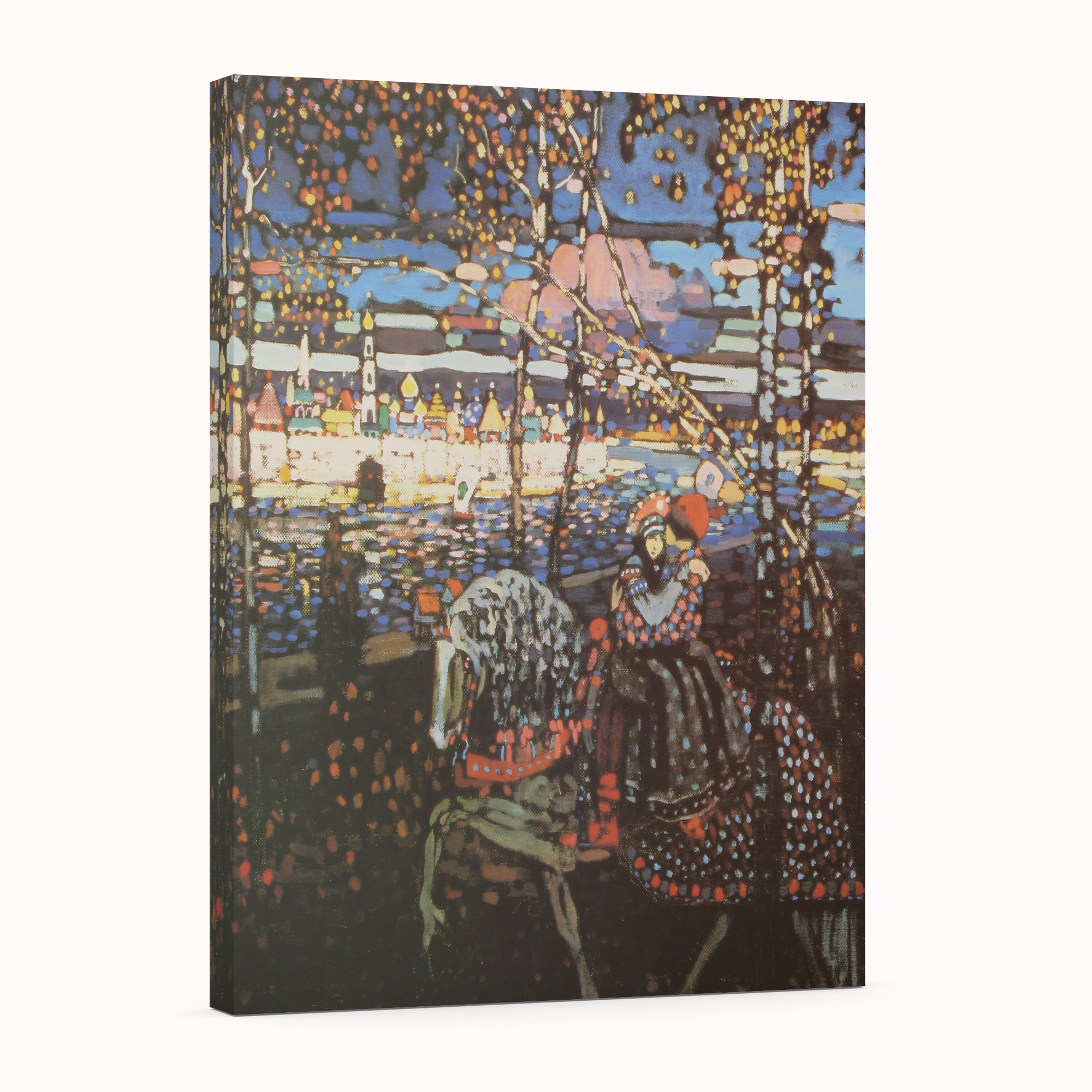 Pareja a caballo - Wassily Kandinsky - Lienzo premium 430g (calidad de galeria)