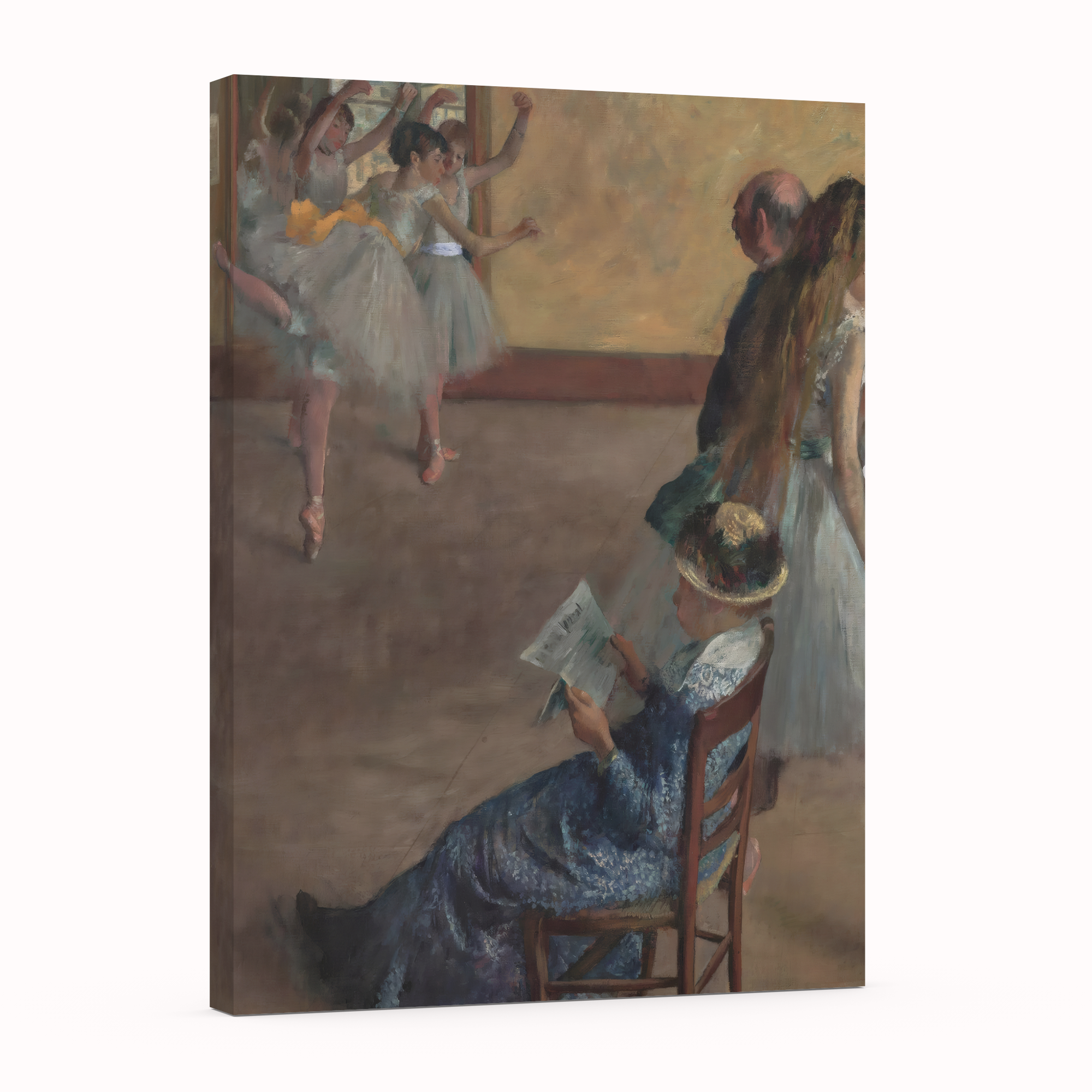 La clase de ballet - Edgar Degas - Lienzo premium 430g (calidad de galeria)