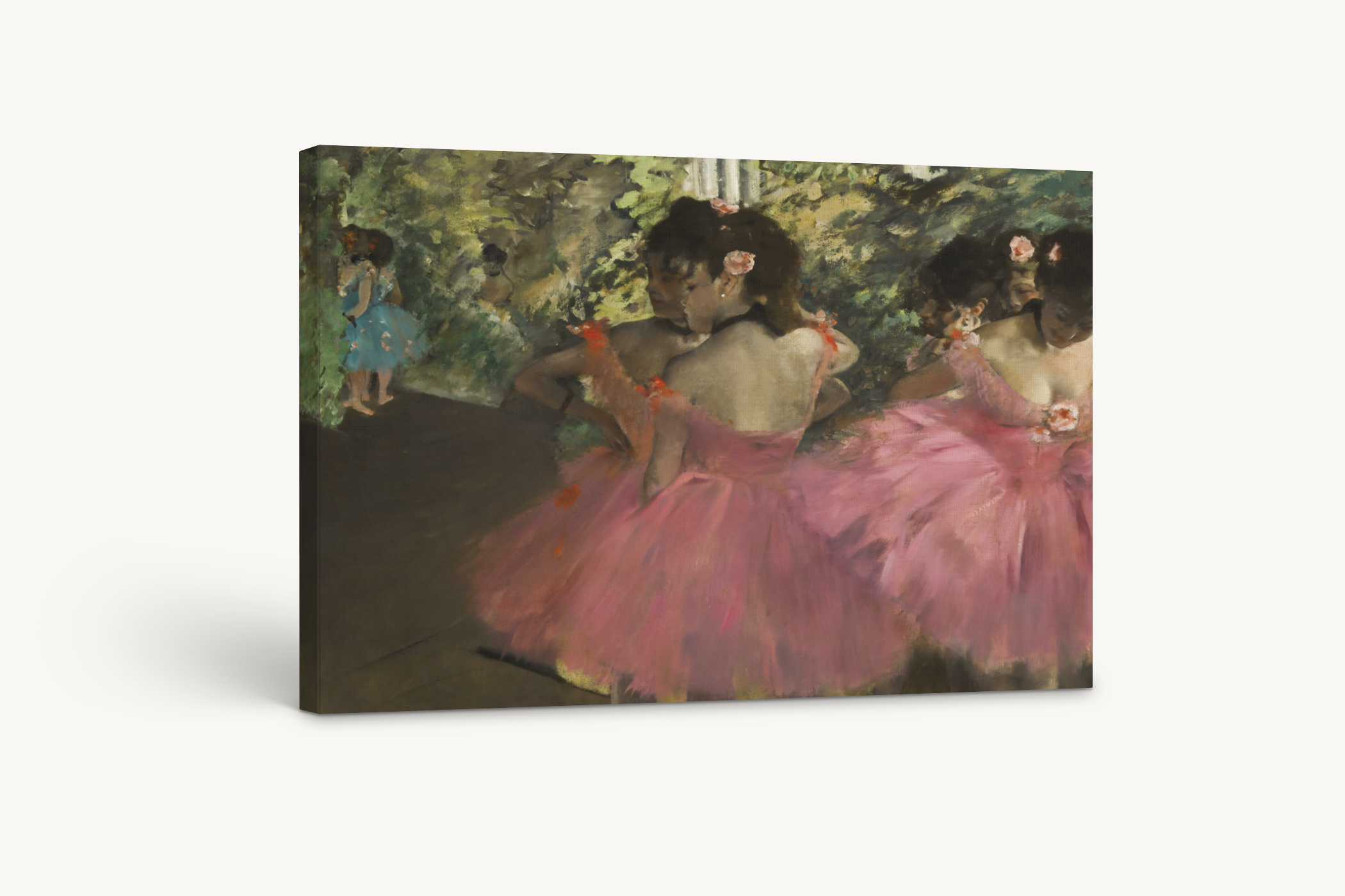 Bailarinas de rosa - Edgar Degas - Lienzo premium 430g (calidad de galeria)