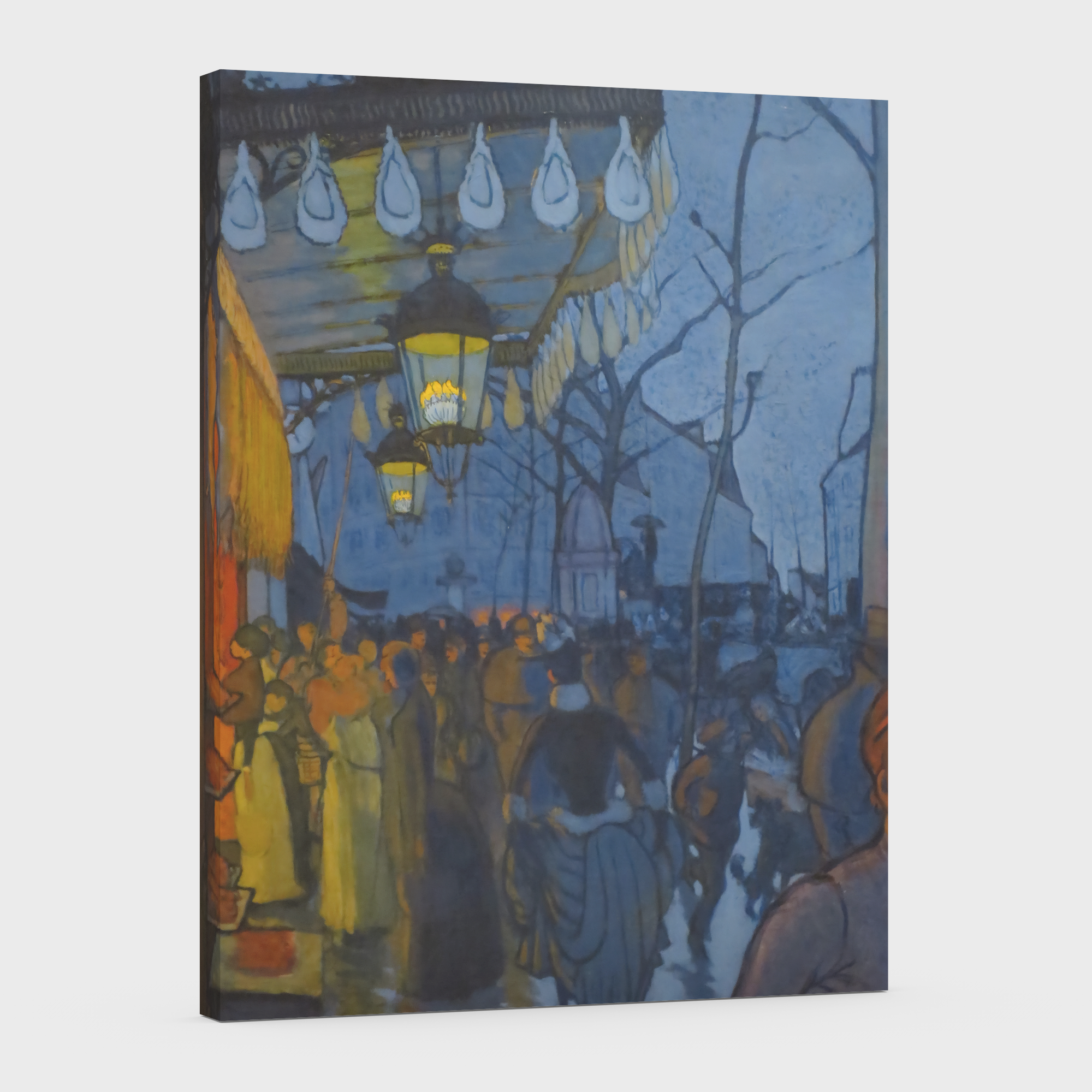 Avenue de Clichy, cinco de la tarde -Louis Anquetin - Lienzo premium 430g (calidad de galeria)