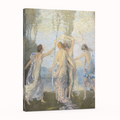 Ninfas danzando - Frederick William Hutchison - Lienzo premium 430g (calidad de galeria)