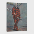 Arlequin -Paul cezanne - Lienzo premium 430g (calidad de galeria)
