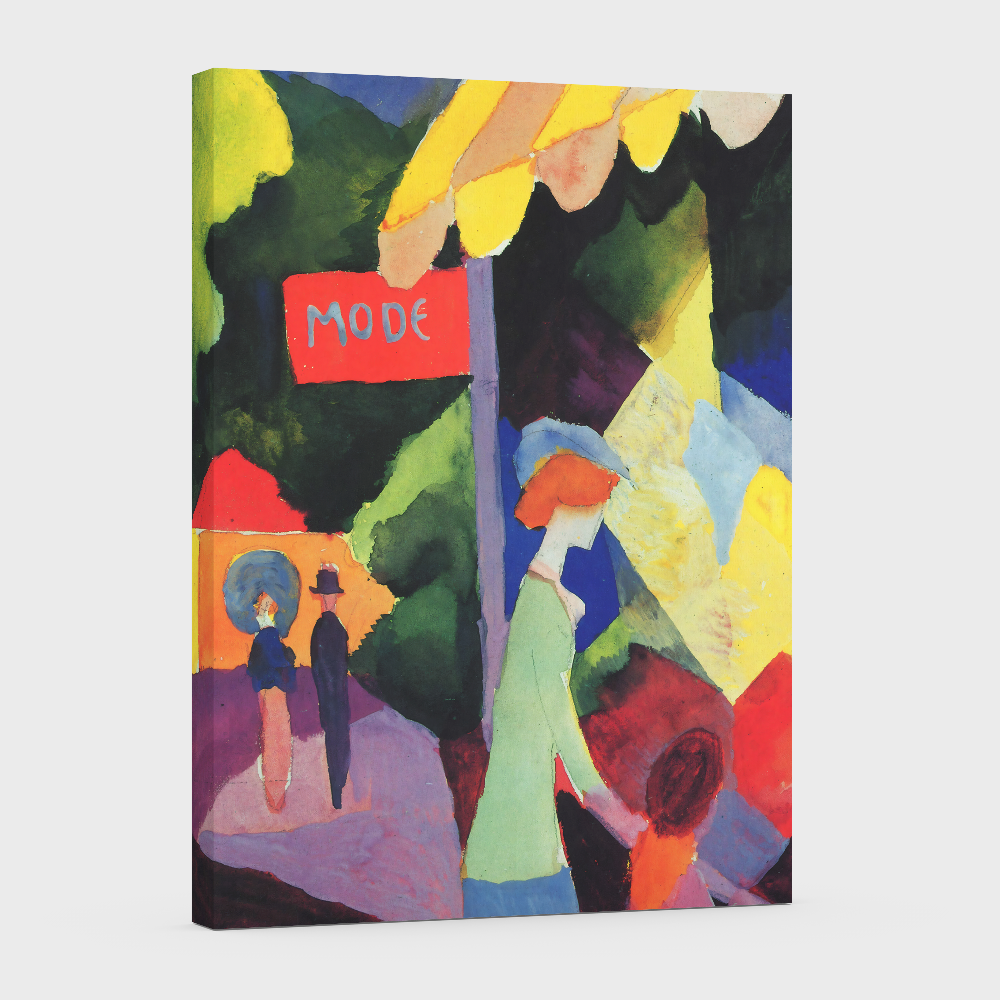 Tienda de moda -August Macke - Lienzo premium 430g (calidad de galeria)