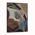 Violin y frutero - Juan gris - Lienzo premium 430g (calidad de galeria)