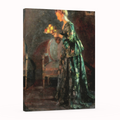 Mujer con flores - Jules-Alexandre Grun - Lienzo premium 430g (calidad de galeria)