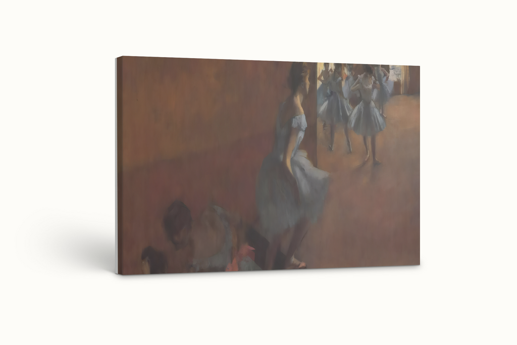 Danseuses montant un escalier - Edgar Degas - Toile premium 430g (qualité galerie)