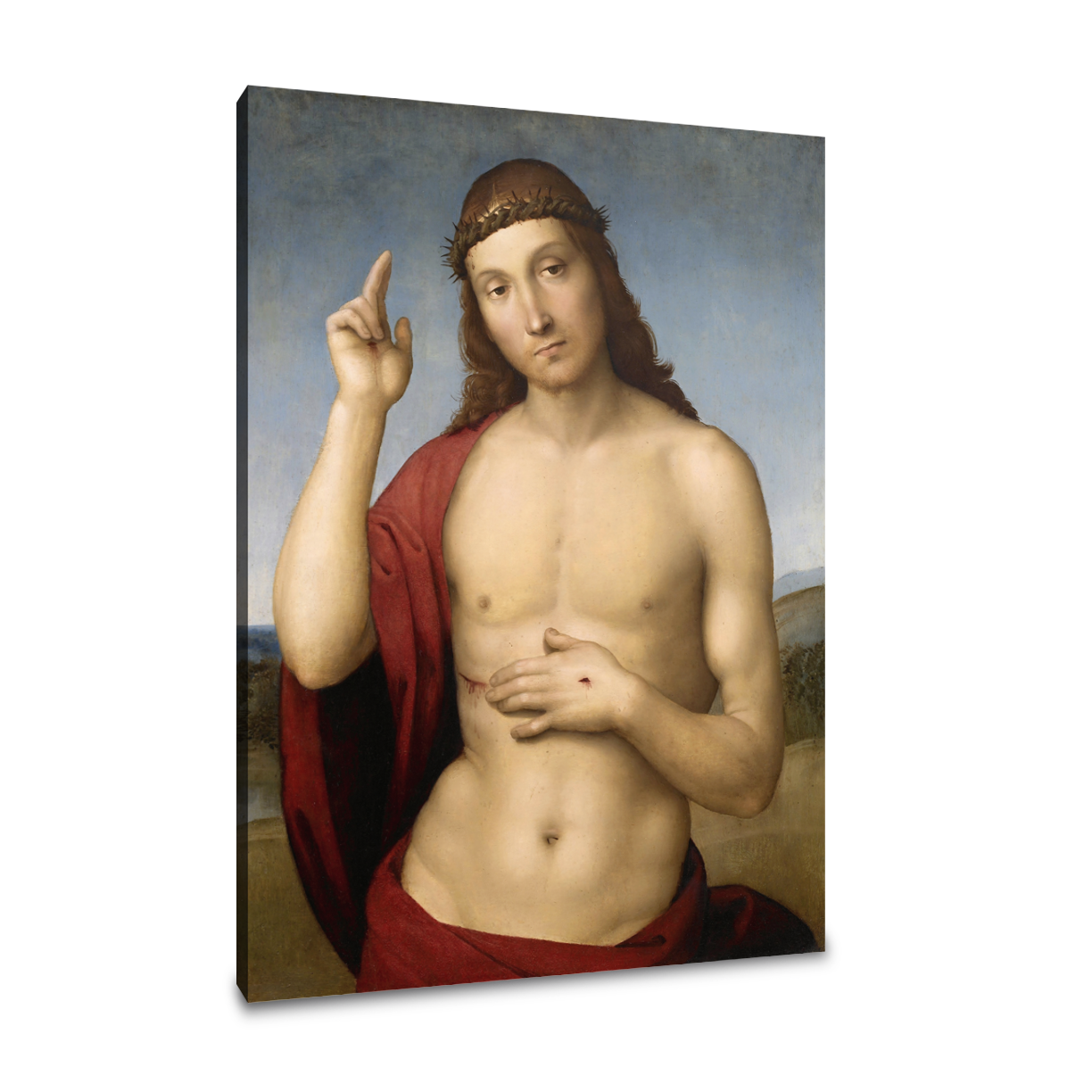 Cristo Bendiciendo - Rafael Sanzio - Lienzo premium 430g (calidad de galeria)