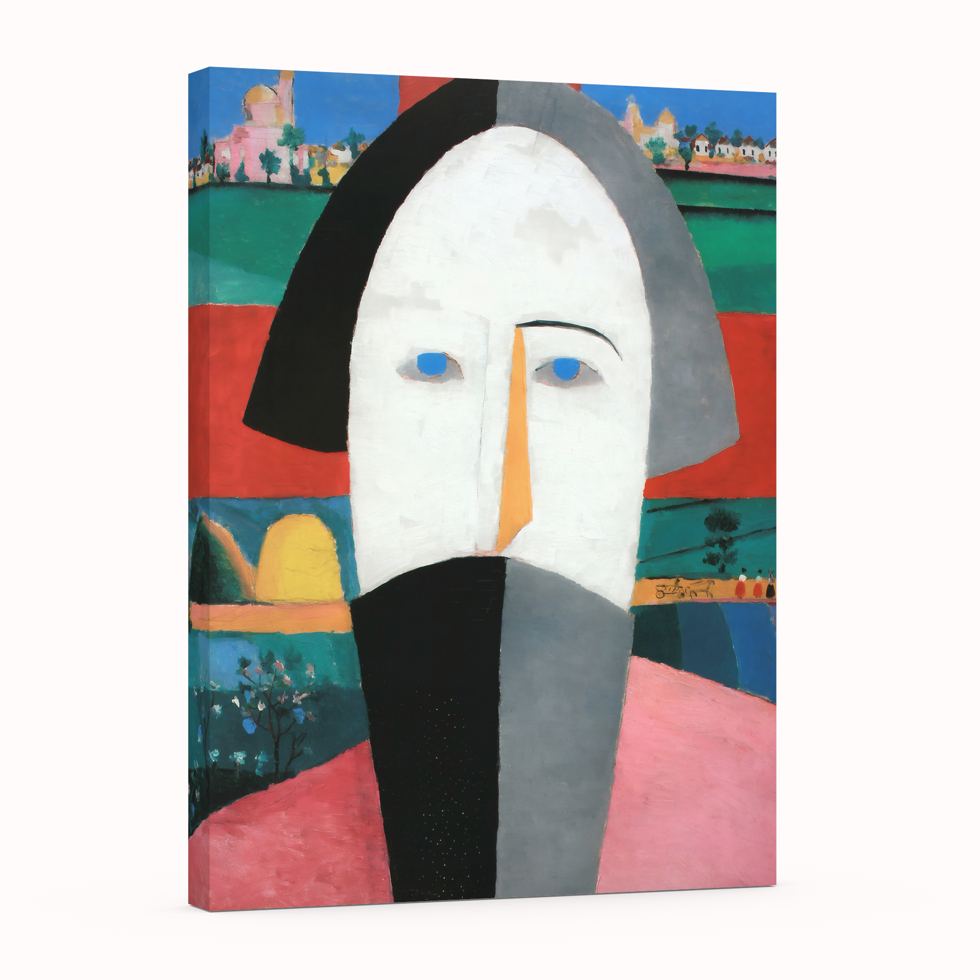 Cabeza de campesino - Kazimir Malevich - Lienzo premium 430g (calidad de galeria)
