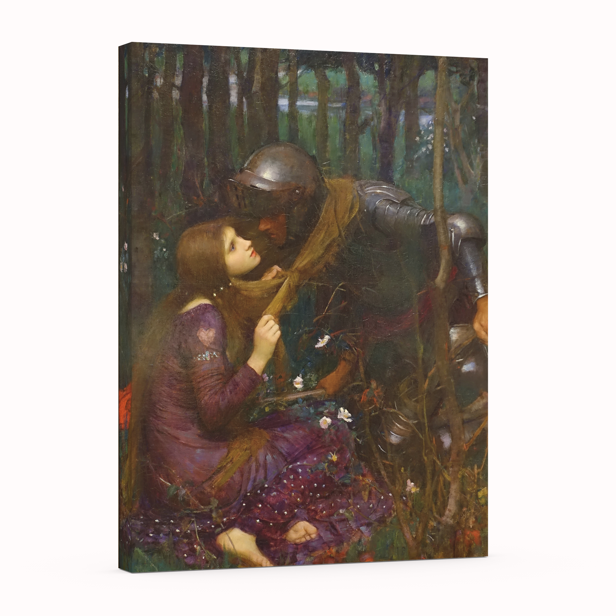 La bella dama sin piedad - John William Waterhouse - Lienzo premium 430g (calidad de galeria)