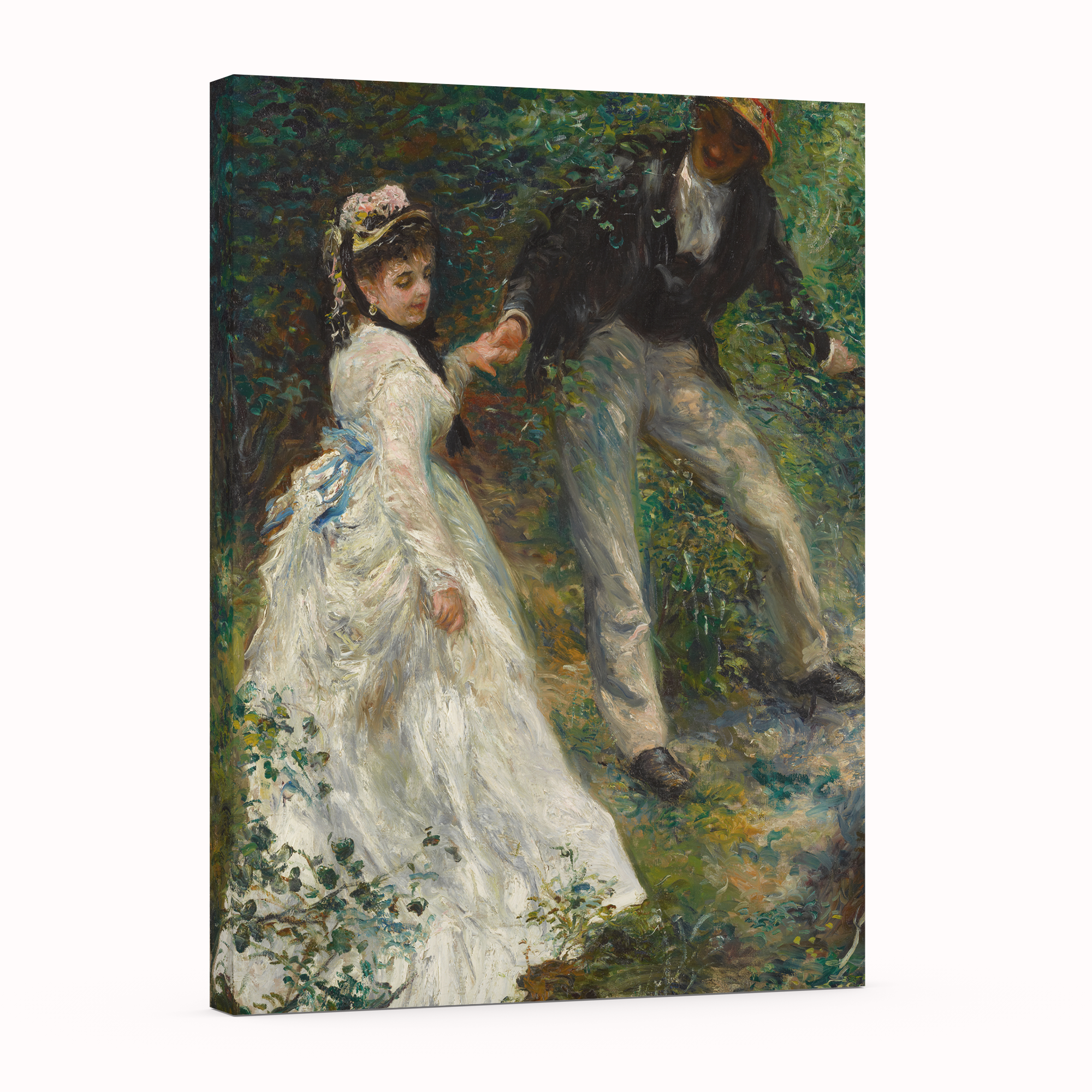 El paseo - Pierre-Auguste Renoir - Lienzo premium 430g (calidad de galeria)
