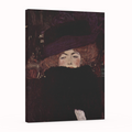 Señora con sombrero de piel y boa - Gustav Klimt- Lienzo premium 430g (calidad de galeria)