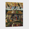 La natividad mistica -Sandro Botticelli - Lienzo premium 430g (calidad de galeria)