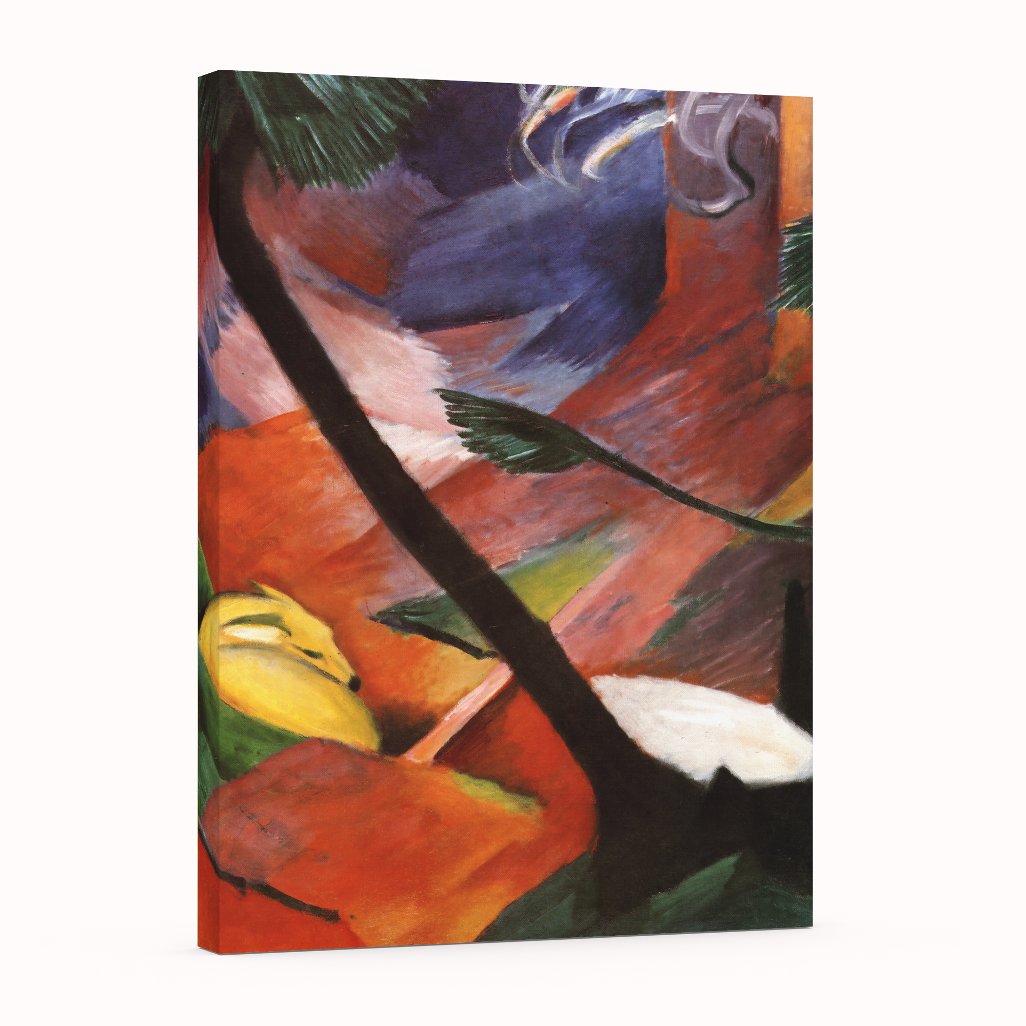 Ciervo en el bosque II - Franz Marc - Lienzo premium 430g (calidad de galeria)