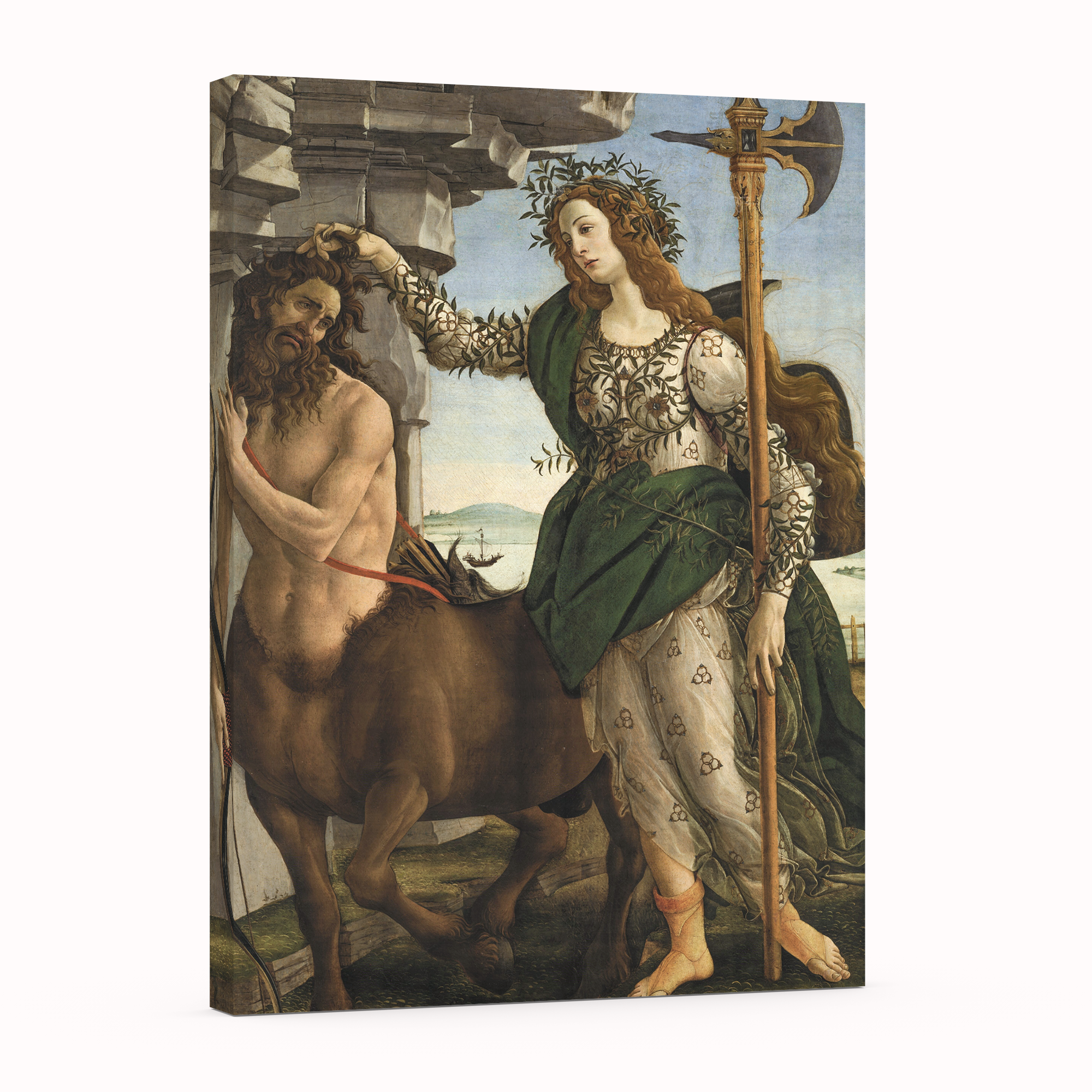 Palas y el centauro - Sandro Botticelli - Lienzo premium 430g (calidad de galeria)