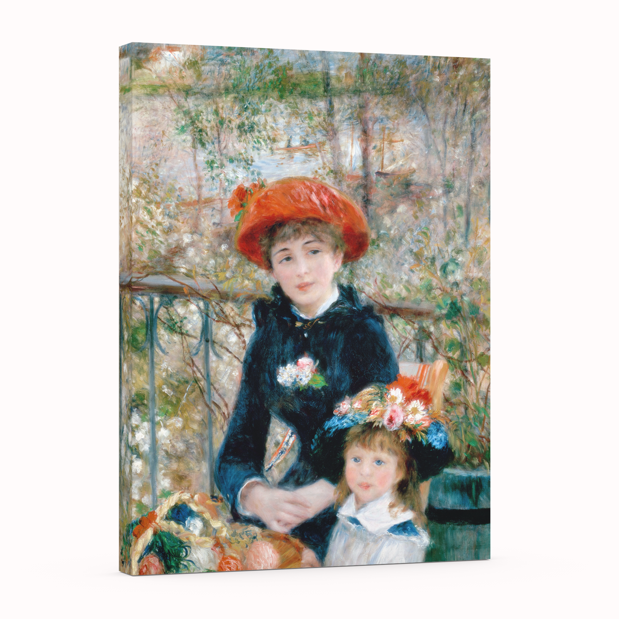 En la terraza - Pierre-Auguste Renoir - Lienzo premium 430g (calidad de galeria)