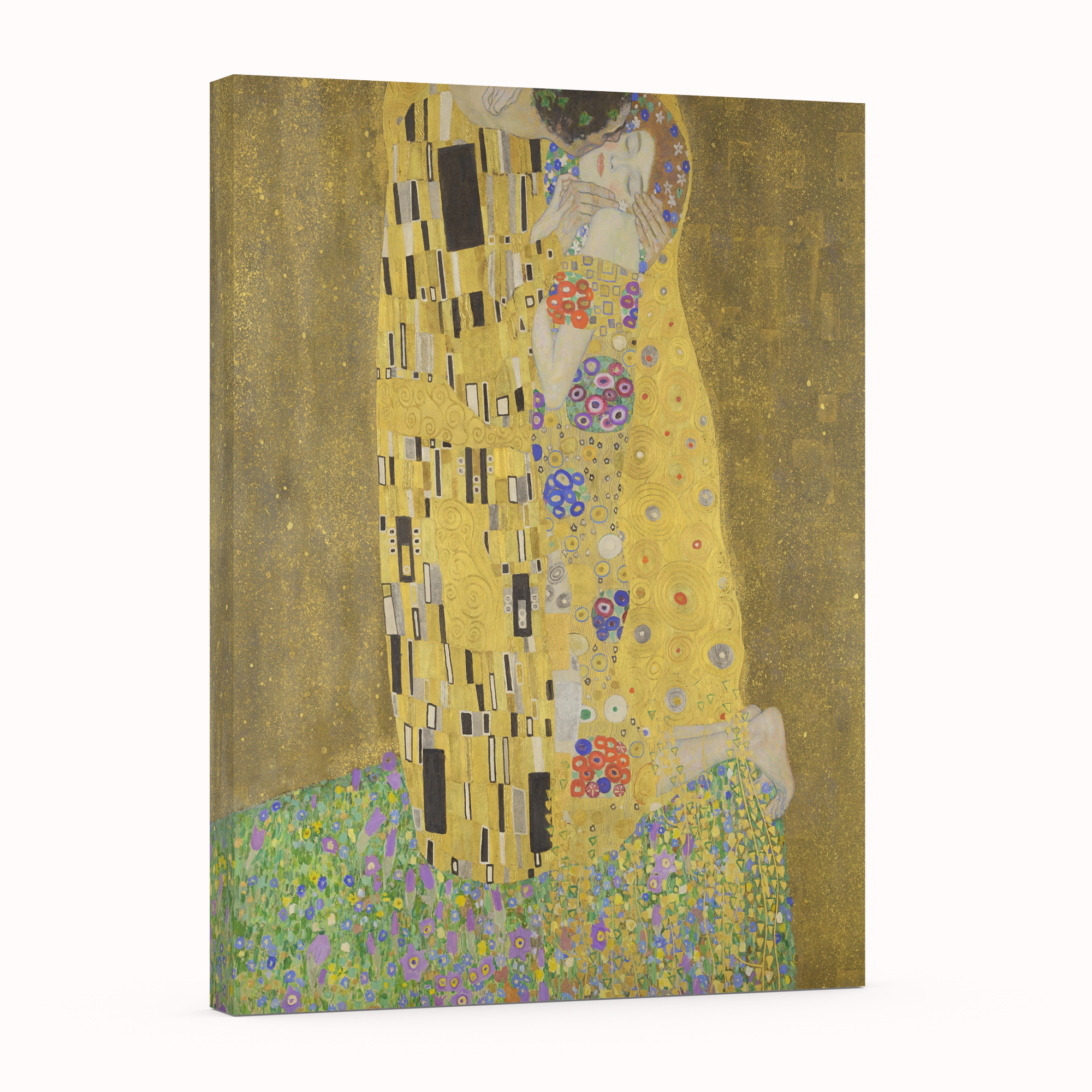 El Beso -Gustav Klimt - Lienzo premium 430g (calidad de galeria)