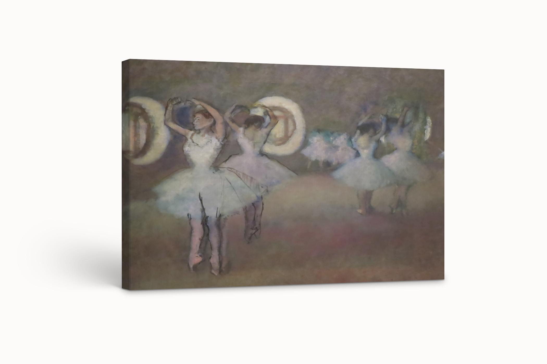 Bailarinas en la rotonda de la opera de paris - Edgar Degas - Lienzo premium 430g (calidad de galeria)