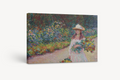 Muchacha en el jardin de Giverny - Claude Monet - Lienzo premium 430g (calidad de galeria)