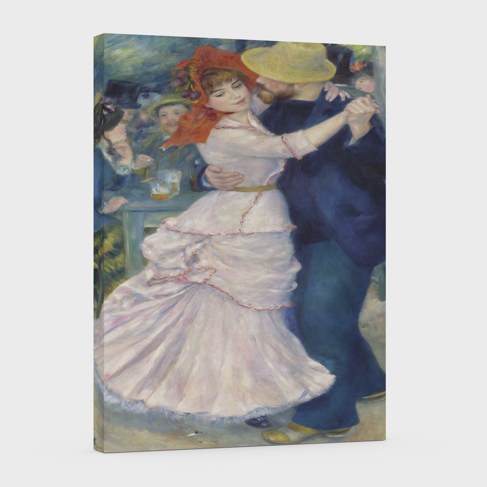Baile en Bougival -Pierre Auguste Renoir - Lienzo premium 430g (calidad de galeria)