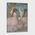 Bailarinas de rosa -Edgar Degas - Lienzo premium 430g (calidad de galeria)