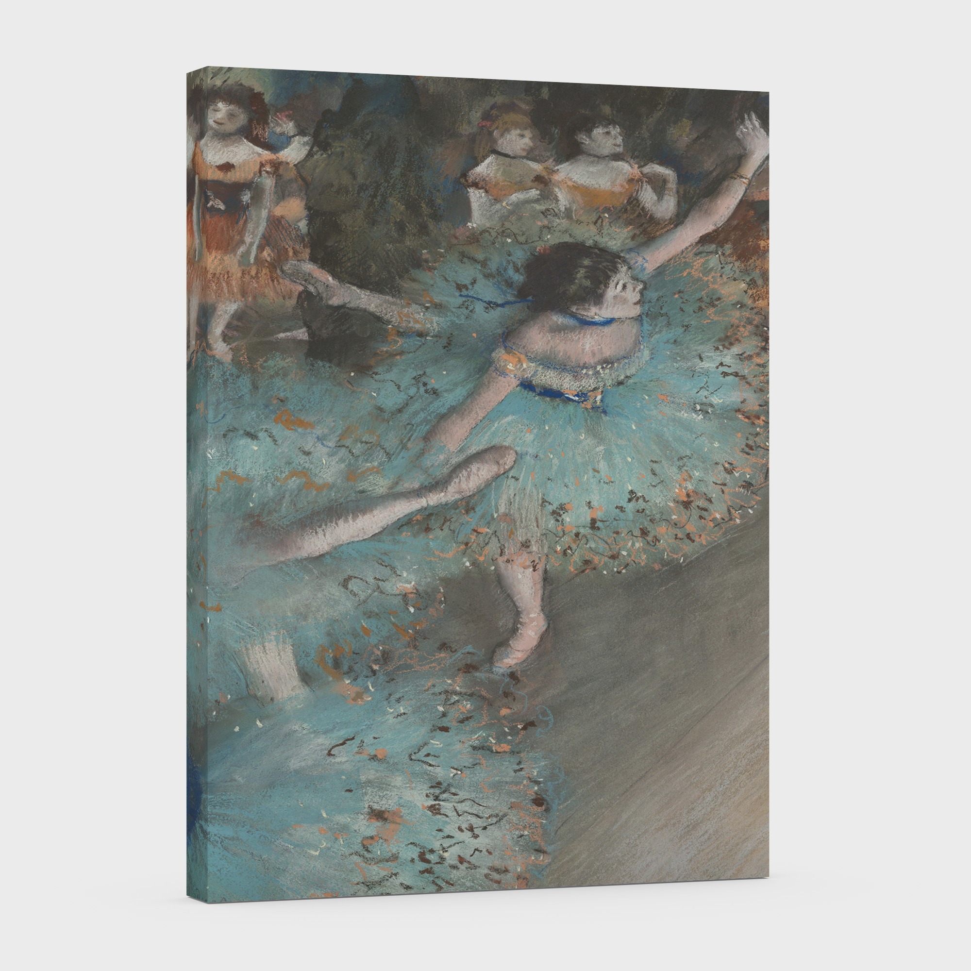 Bailarina de verde -Edgar Degas - Lienzo premium 430g (calidad de galeria)