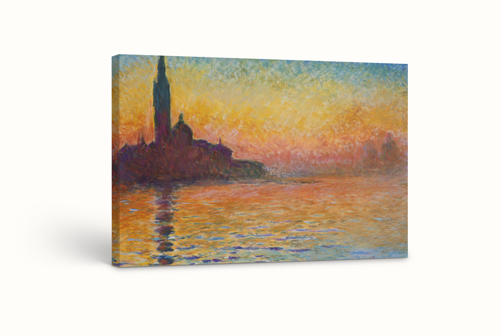 San Giorgio Maggiore at Dusk - Claude Monet - Premium 430g canvas (gallery quality)