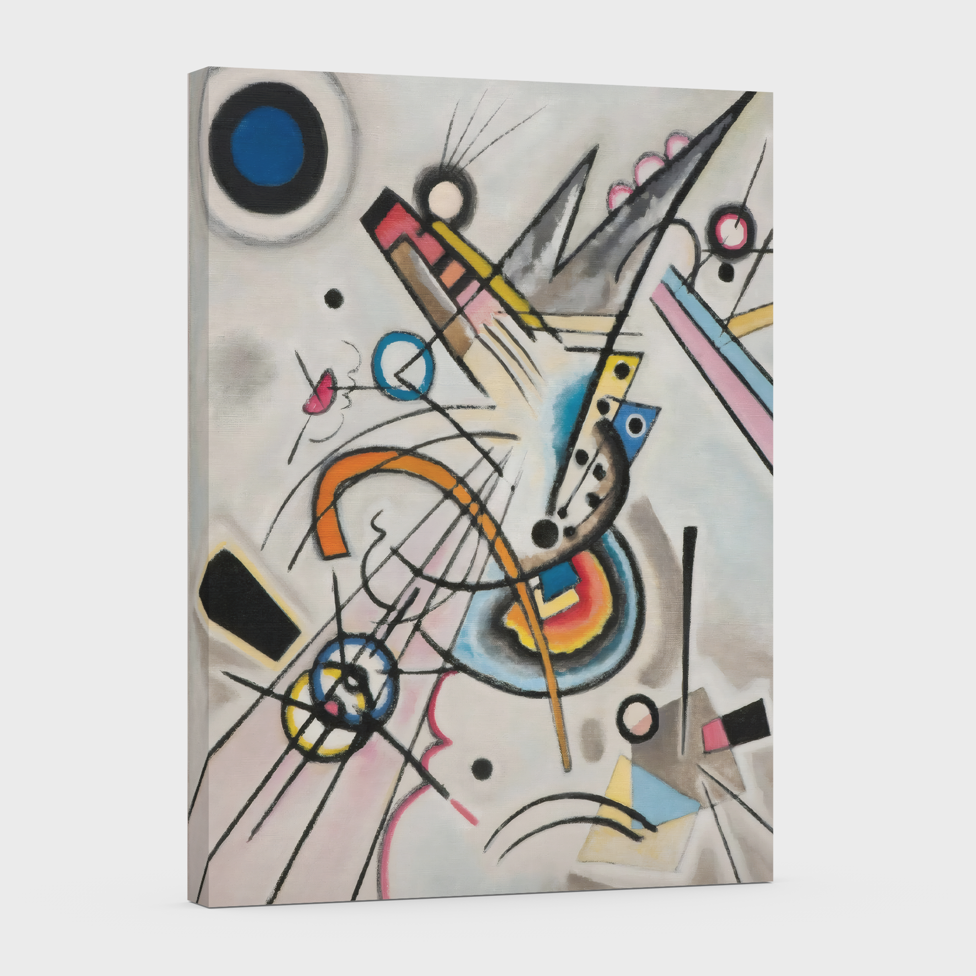 Diagonal - Wassily Kandinsky  - Lienzo premium 430g (calidad de galeria)