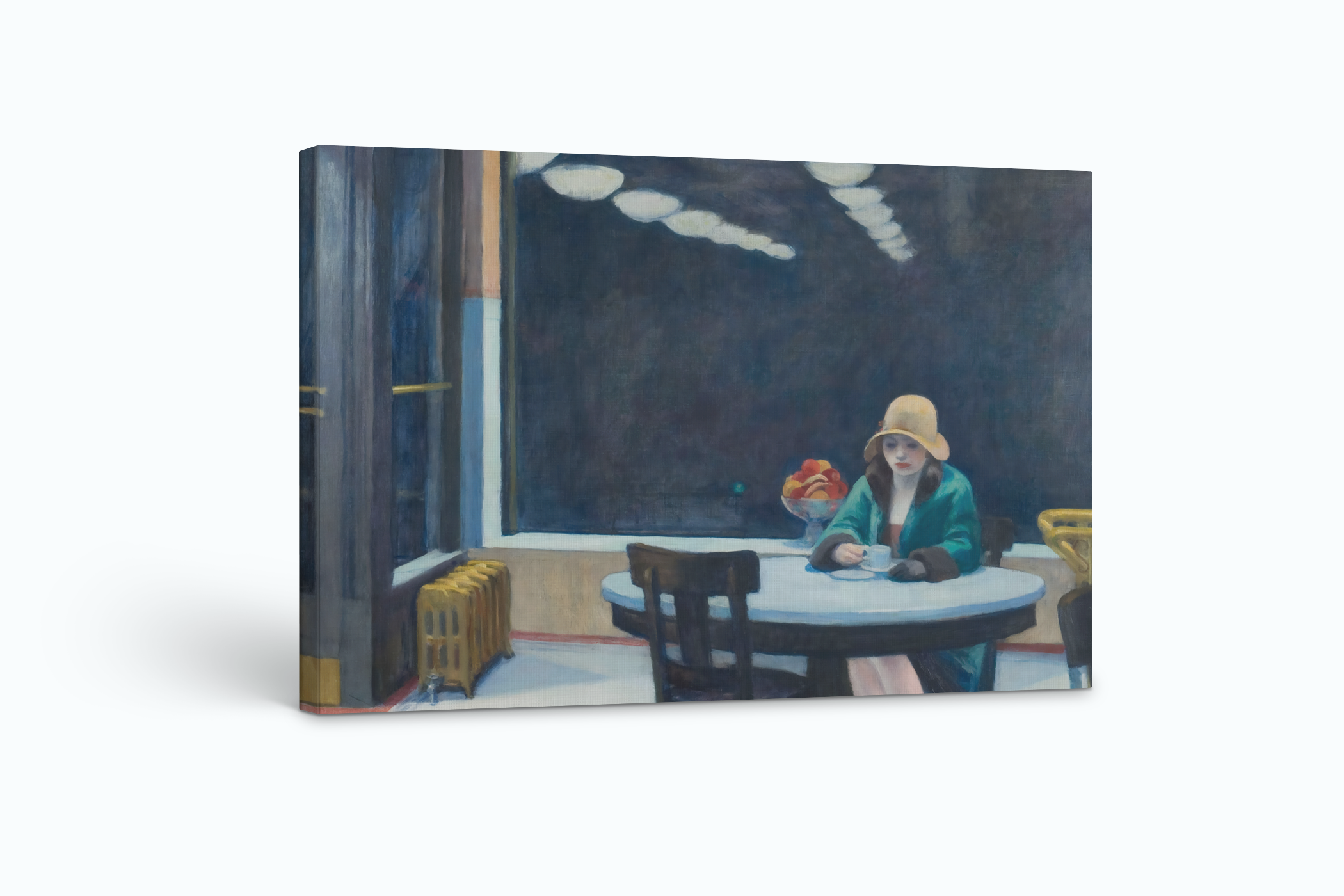 Automata - Edward Hopper - Lienzo premium 430g (calidad de galeria)