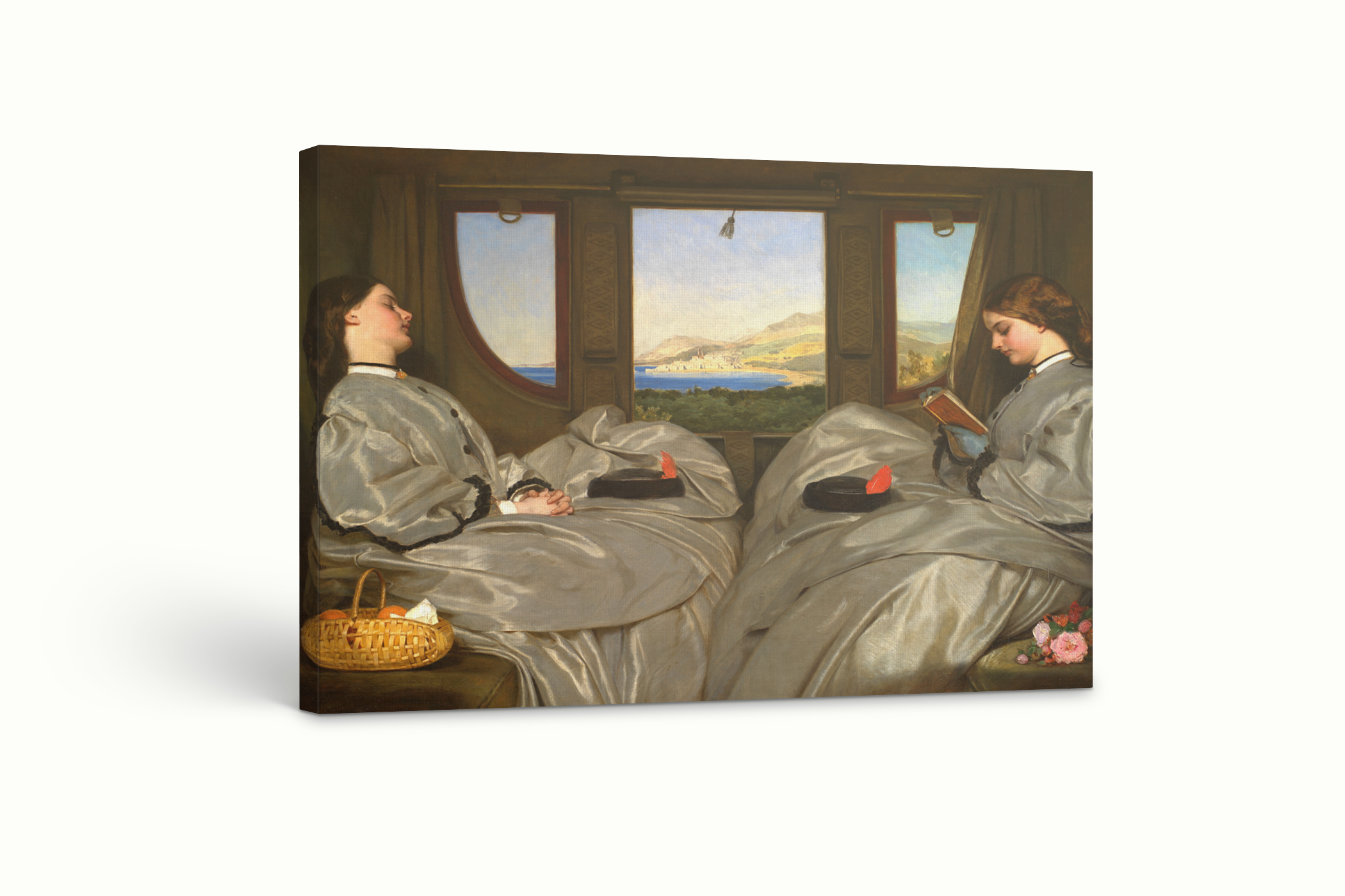 Las compañeras de viaje- Augustus Leopold Egg - Lienzo premium 430g (calidad de galeria)