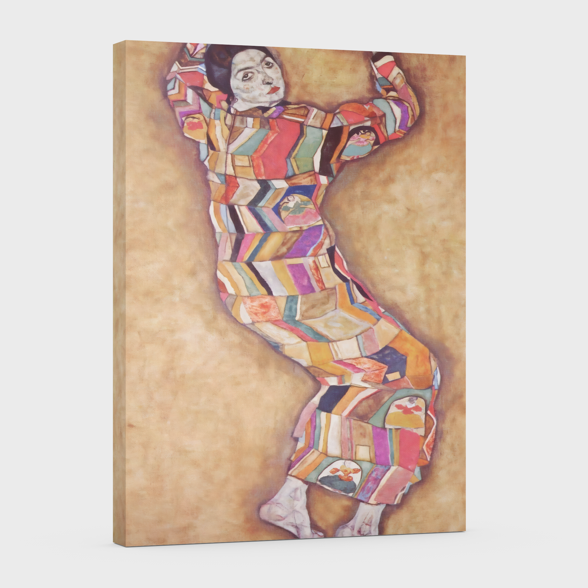 Retrato de Friederike Maria Beer -Egon Schiele  - Lienzo premium 430g (calidad de galeria)