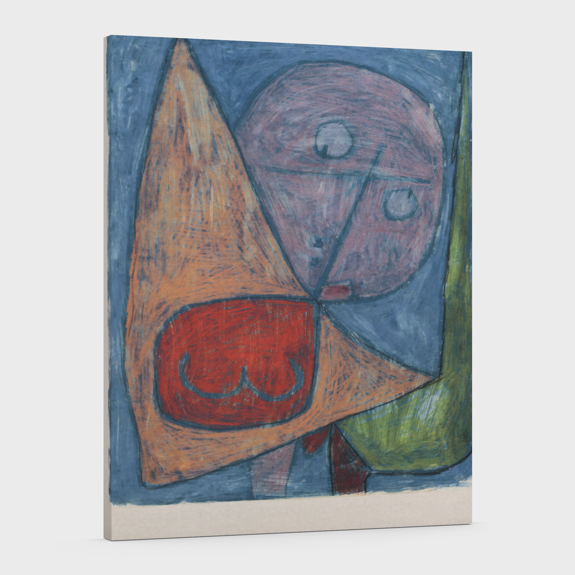 Angel todavia femenino -Paul Klee  - Lienzo premium 430g (calidad de galeria)