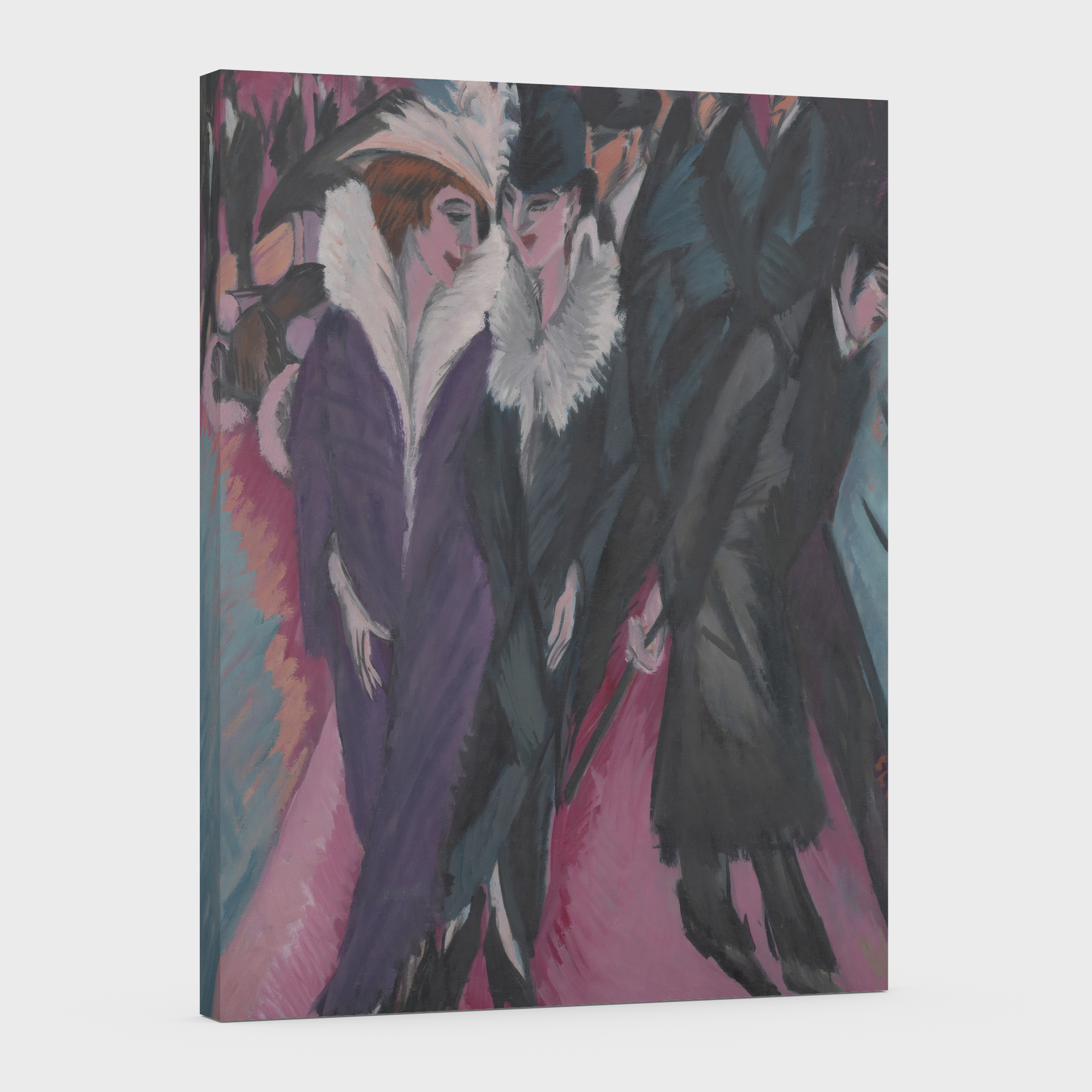 Calle Berlin -Ernst Ludwig Kirchner - Lienzo premium 430g (calidad de galeria)