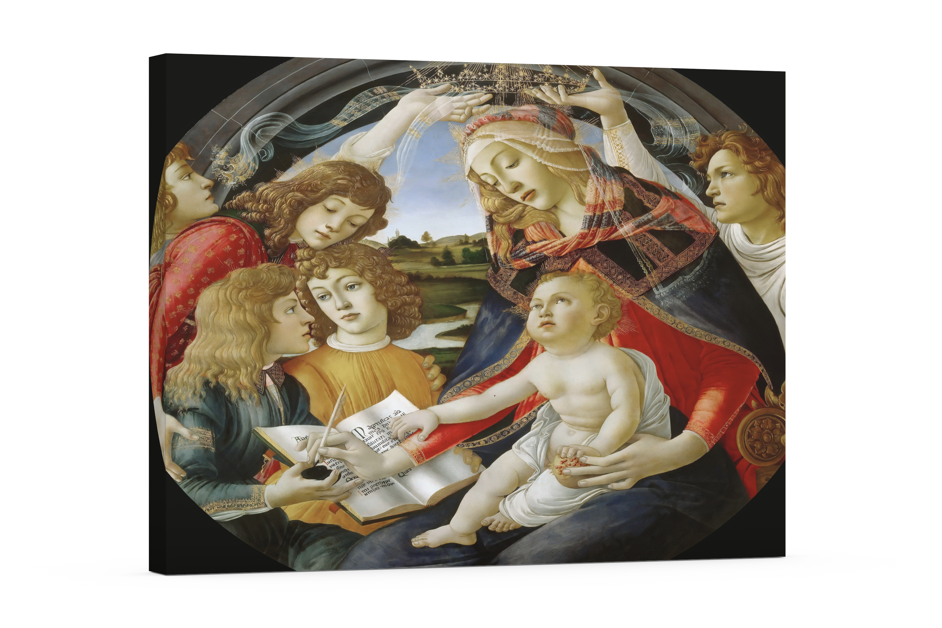 La virgen del magnificat - Sandro Botticelli - Lienzo premium 430g (calidad de galeria)