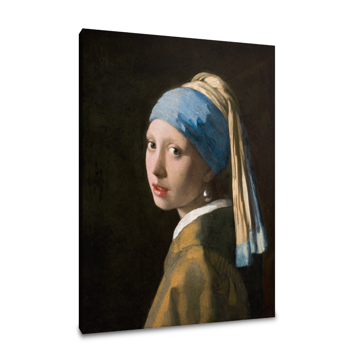 La joven con la perla - Jan Vermeer van - Lienzo premium 430g (calidad de galeria)
