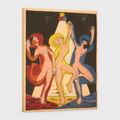 Danza de colores -Ernst Ludwig Kirchner - Lienzo premium 430g (calidad de galeria)