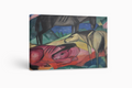 Tres caballos - Franz Marc - Lienzo premium 430g (calidad de galeria)